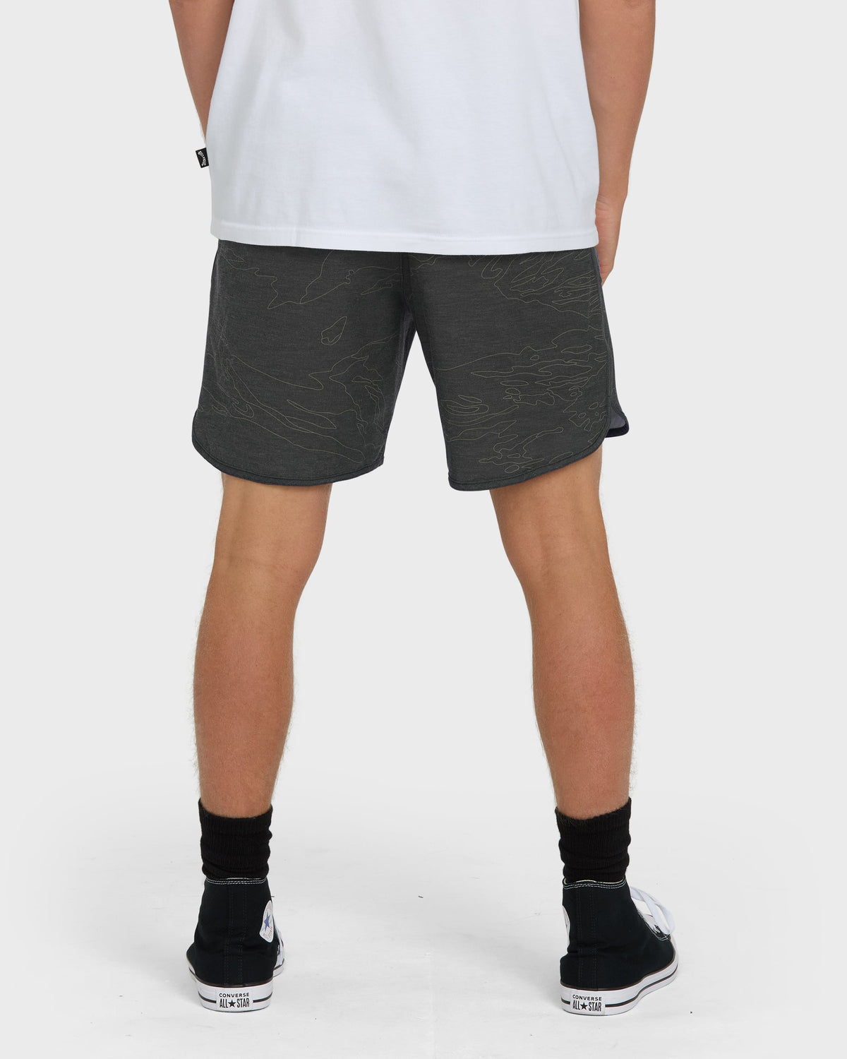 Surftrek Transit Elastic 17 Hybrid Shorts - Black Camo